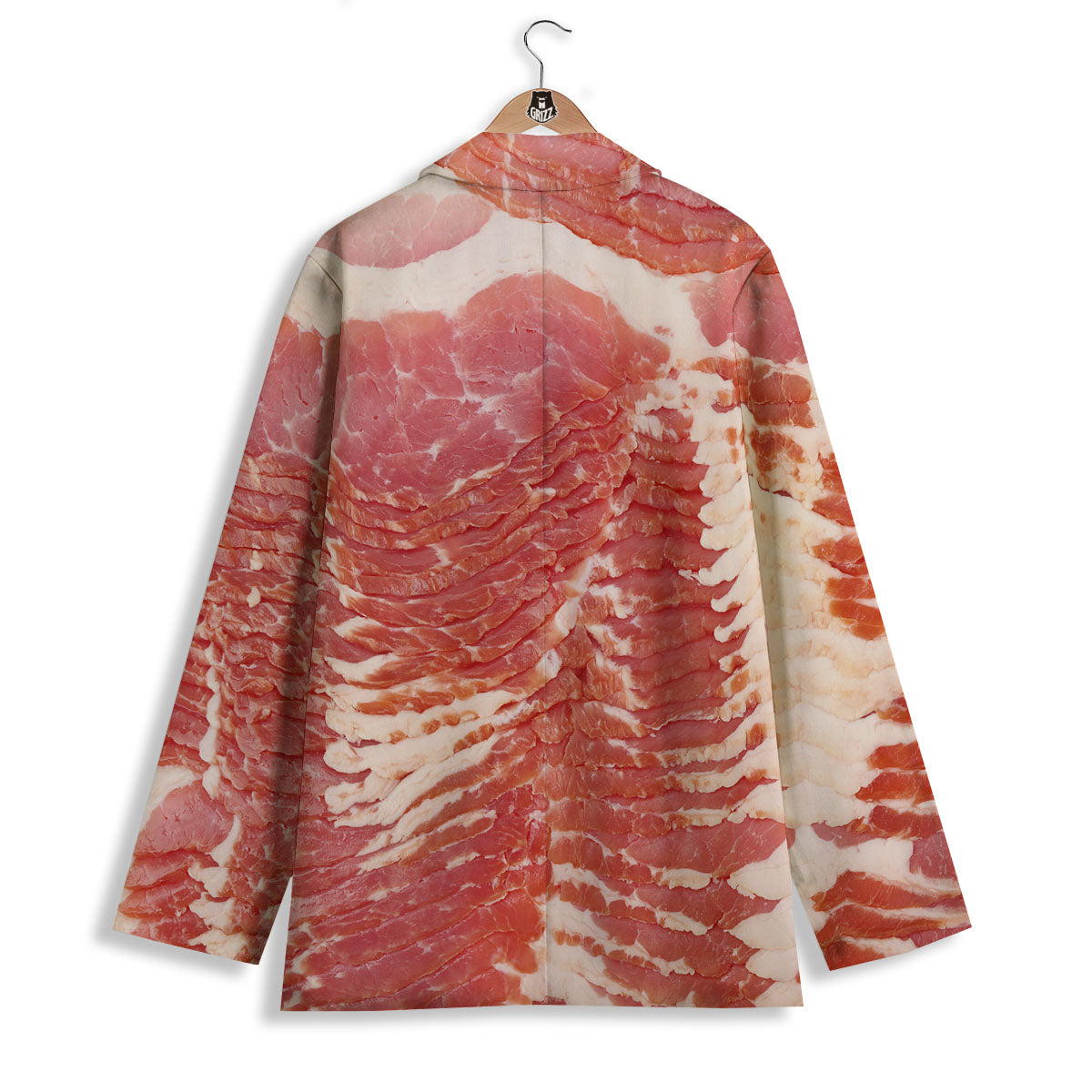Raw Bacon Print Women's Blazer-grizzshop