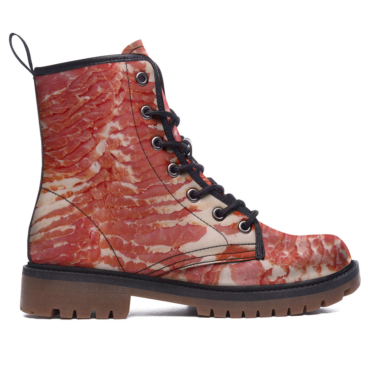 Raw Bacon Print Work Boots-grizzshop
