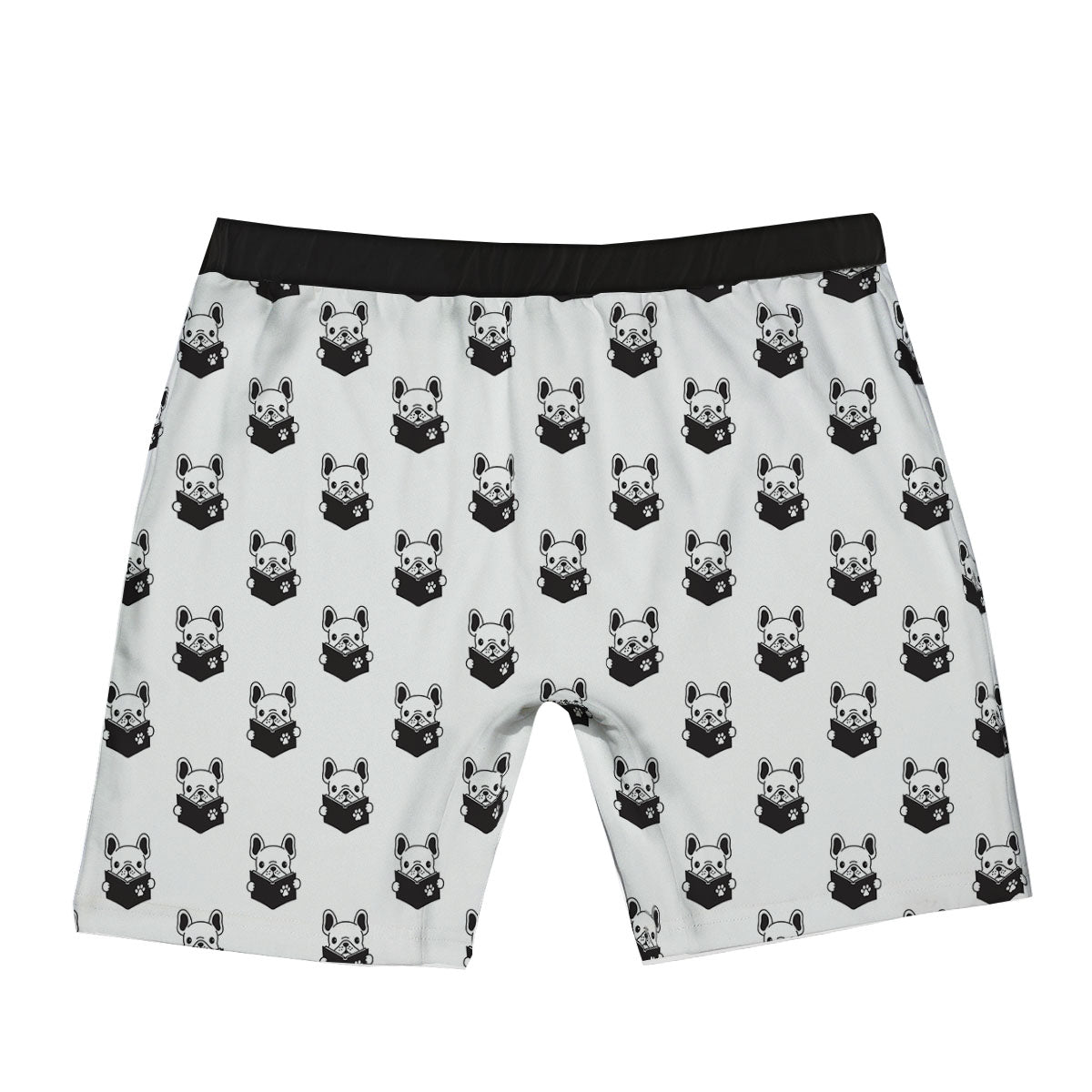 Reading Book French Bulldog Print Boxer Briefs-grizzshop