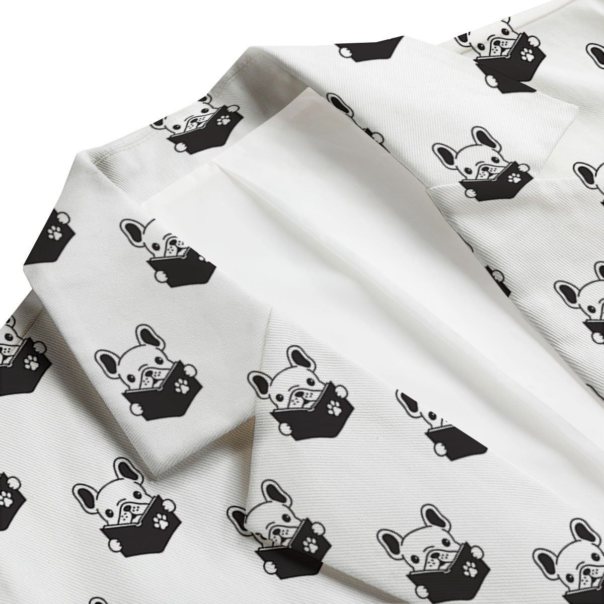 Reading Book French Bulldog Print Men's Blazer-grizzshop