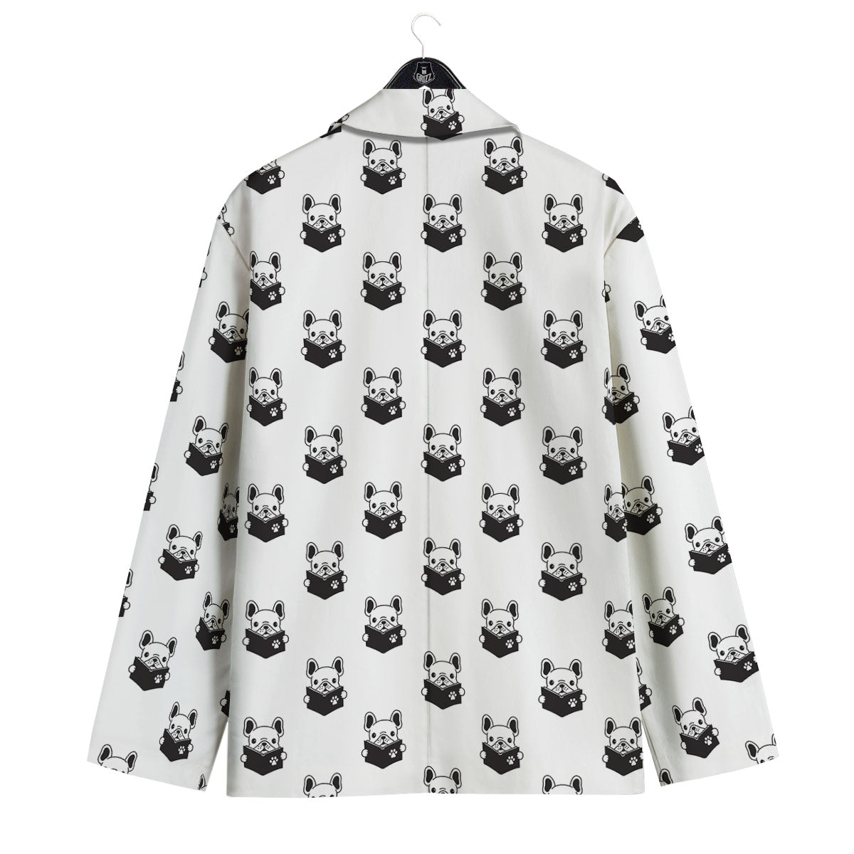 Reading Book French Bulldog Print Men's Sport Coat-grizzshop