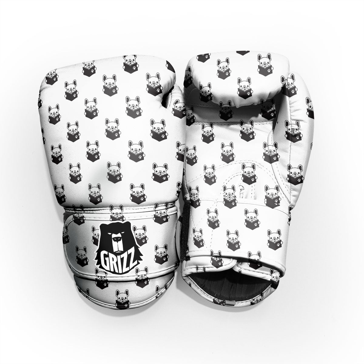 Reading Book French Bulldog Print Pro Boxing Glove
