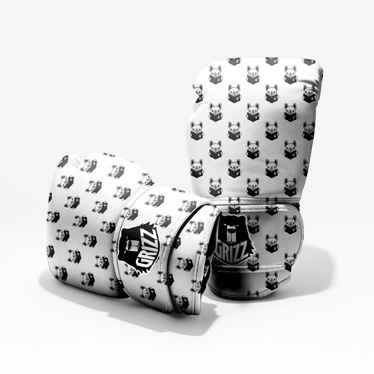 Reading Book French Bulldog Print Pro Boxing Glove