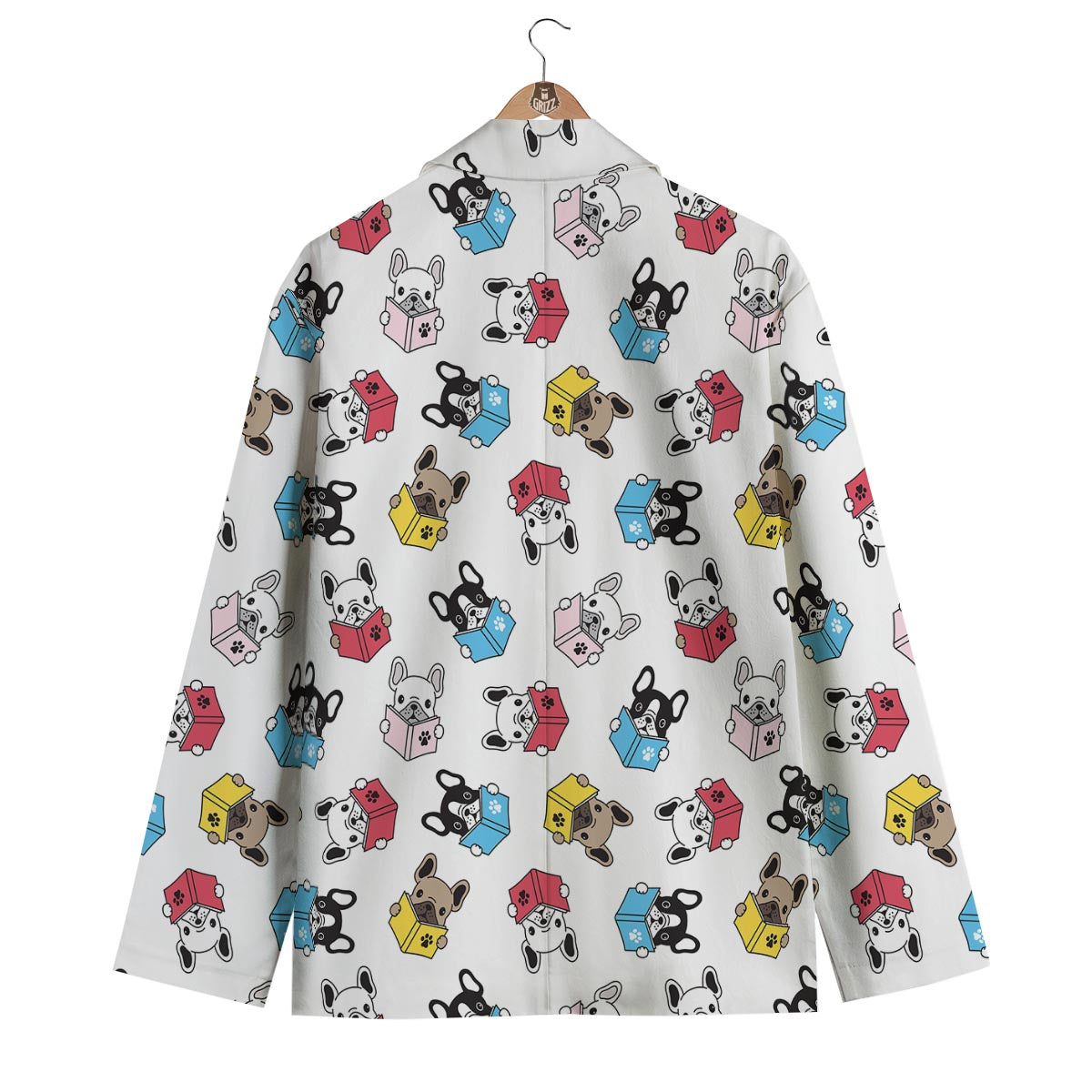 Reading Book Polar Bear Print Pattern Men's Blazer-grizzshop