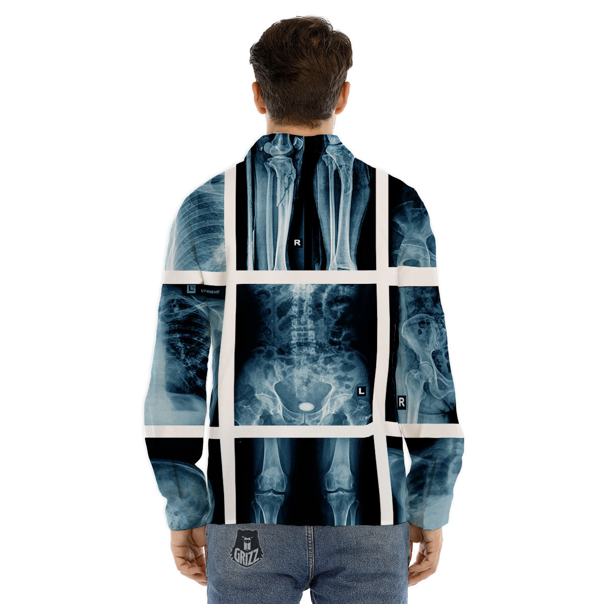 Reading Book Polar Bear Print Pattern Men's Dress Shirts-grizzshop