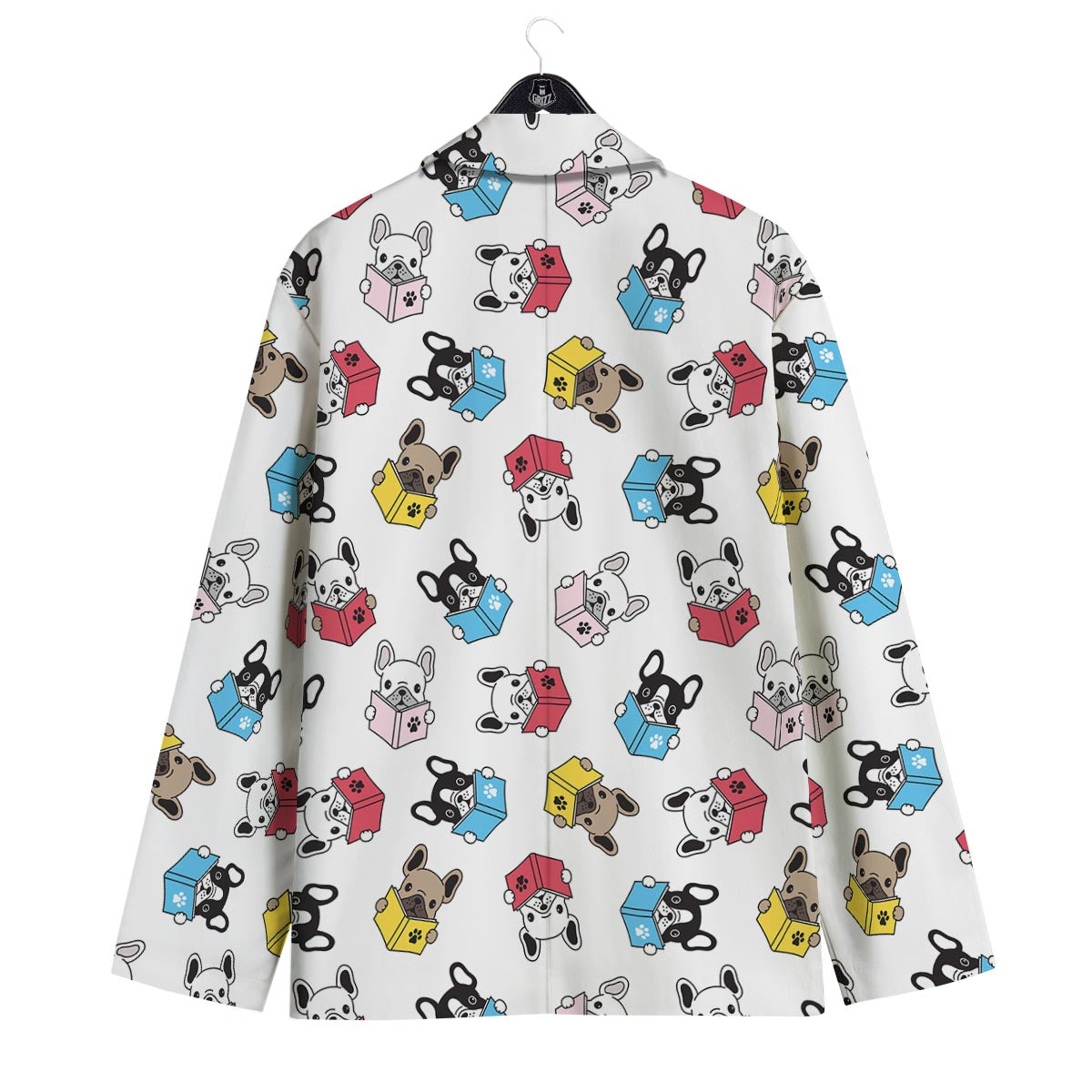 Reading Book Polar Bear Print Pattern Men's Sport Coat-grizzshop