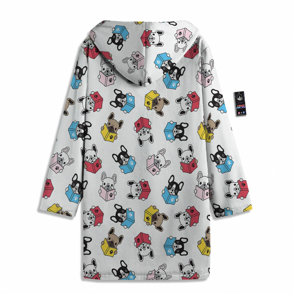 Reading Book Polar Bear Print Pattern Men's Windbreaker Jacket-grizzshop