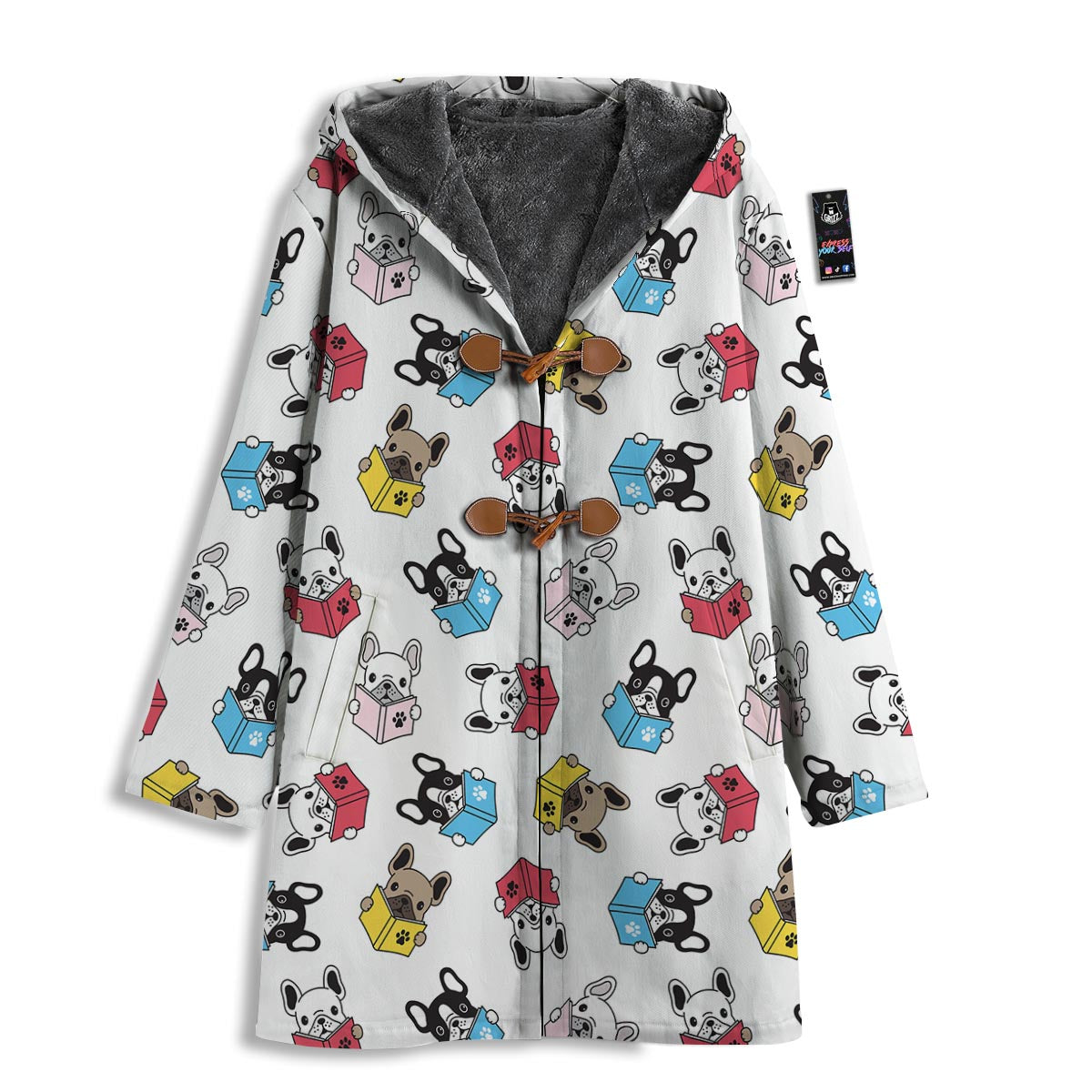 Reading Book Polar Bear Print Pattern Men's Windbreaker Jacket-grizzshop