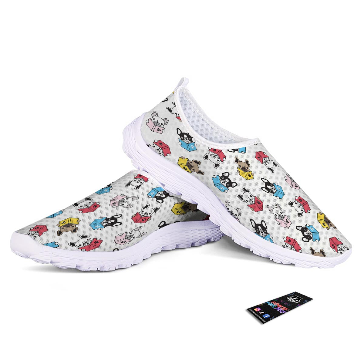 Reading Book Polar Bear Print Pattern Nurse Shoes-grizzshop