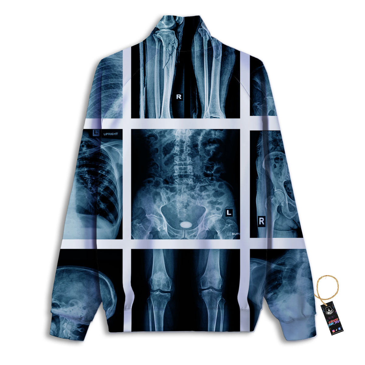 Reading Book Polar Bear Print Pattern Track Jacket-grizzshop