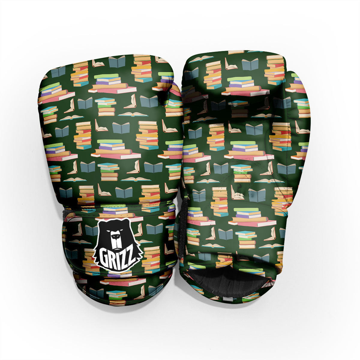 Reading Books Pile Print Pattern Pro Boxing Glove