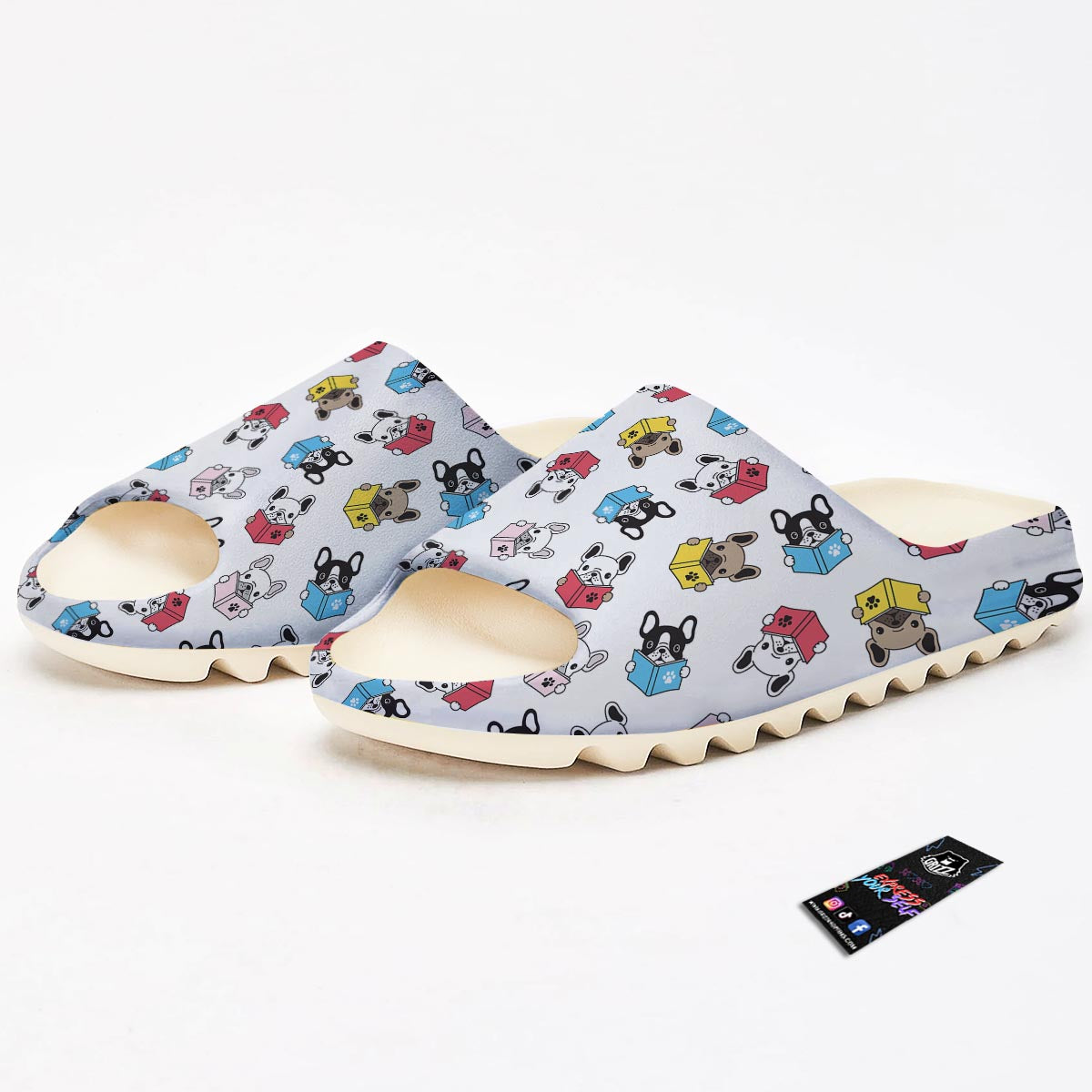 Reading Book Polar Bear Print Pattern Sandals-grizzshop