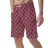 Red And Black Polka Dot Men's Shorts-grizzshop