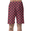 Red And Black Polka Dot Men's Shorts-grizzshop