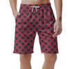 Red And Black Polka Dot Men's Shorts-grizzshop