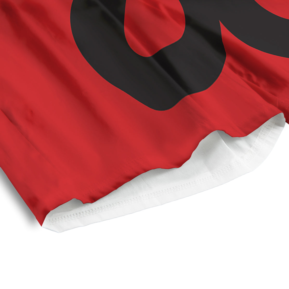Red And Black Snakes Sign Print Men's Athletic Shorts