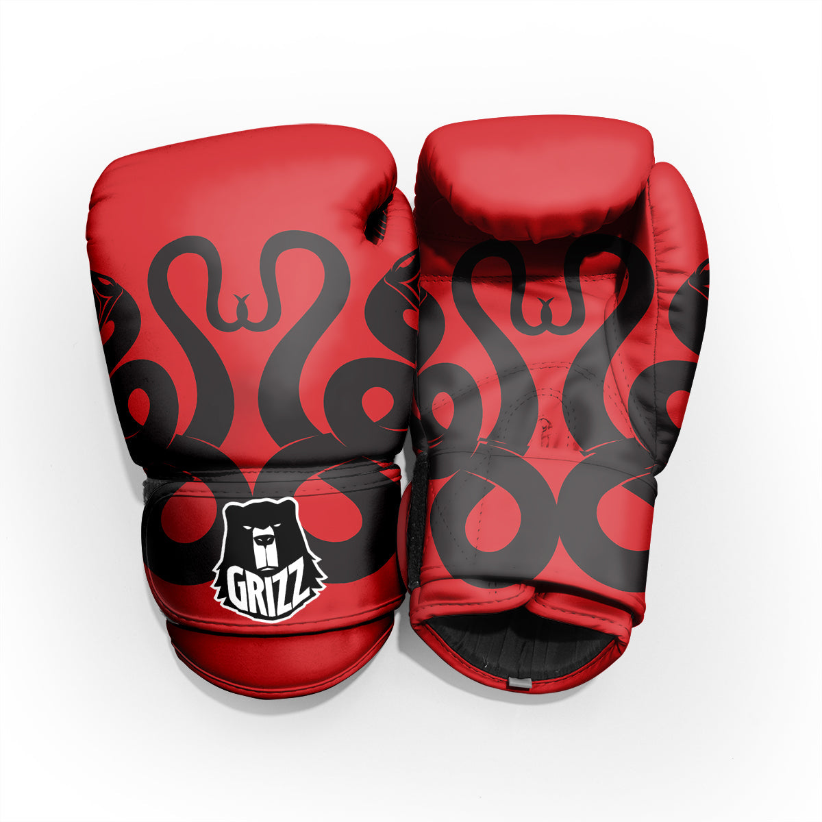 Red And Black Snakes Sign Print Pro Boxing Glove