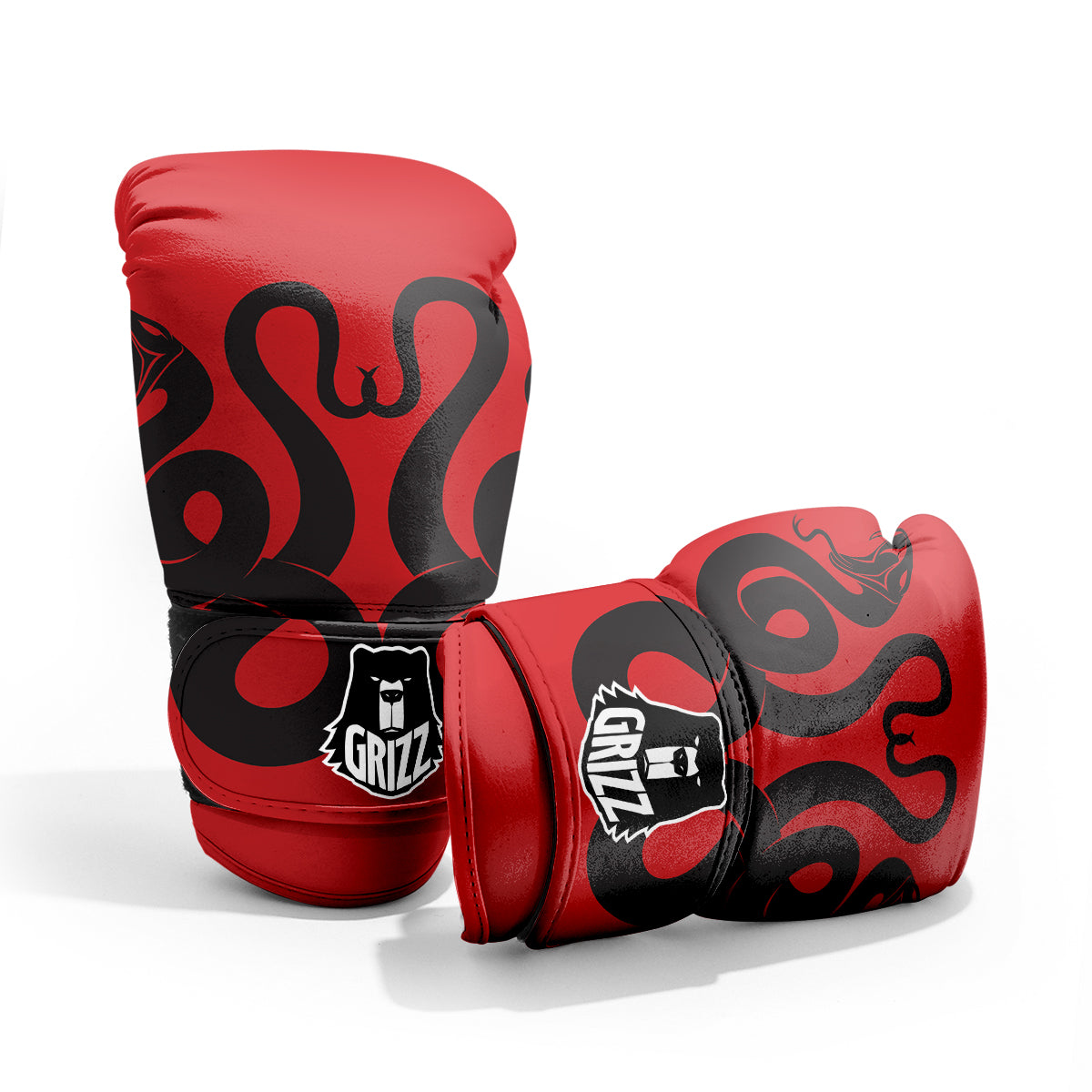 Red And Black Snakes Sign Print Pro Boxing Glove