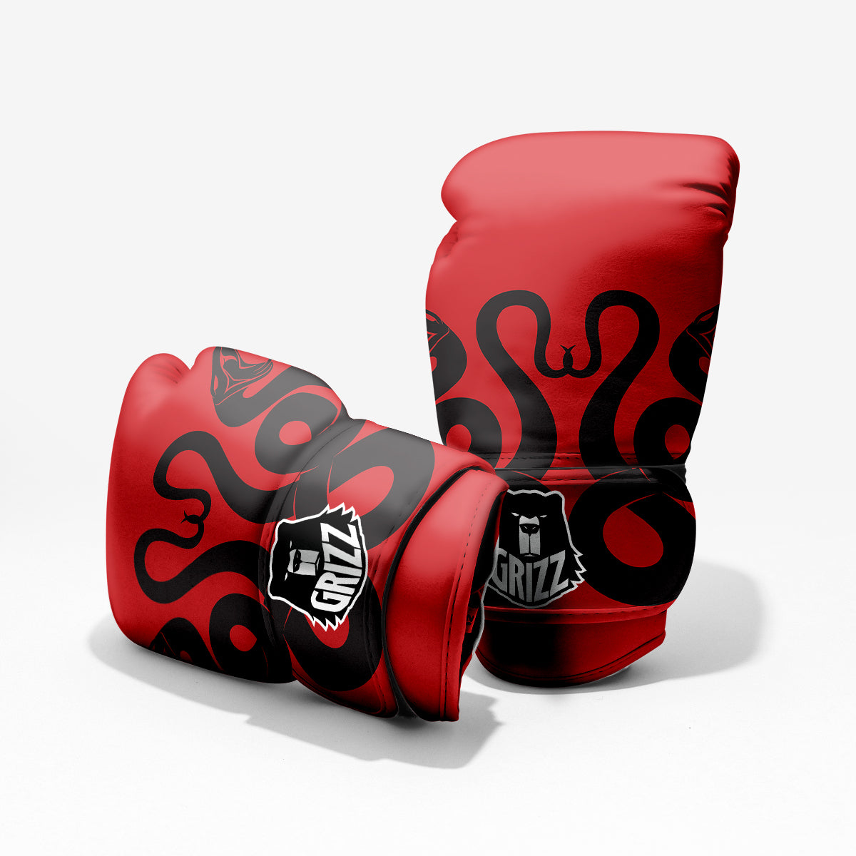 Red And Black Snakes Sign Print Pro Boxing Glove