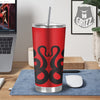 Red And Black Snakes Sign Print Tumbler-grizzshop