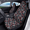 Red And Blue Neon Paisley Floral Print Pattern Car Seat Covers-grizzshop