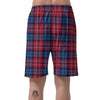 Red And Blue Plaid Tartan Men's Shorts-grizzshop