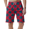 Red And Blue Polka Dot Men's Shorts-grizzshop