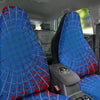 Red And Blue Spider Web Cartoon Print Car Seat Covers-grizzshop