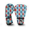 Red And Blue Statue Of Liberty Print Pattern Boxing Gloves-grizzshop