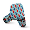 Red And Blue Statue Of Liberty Print Pattern Boxing Gloves-grizzshop