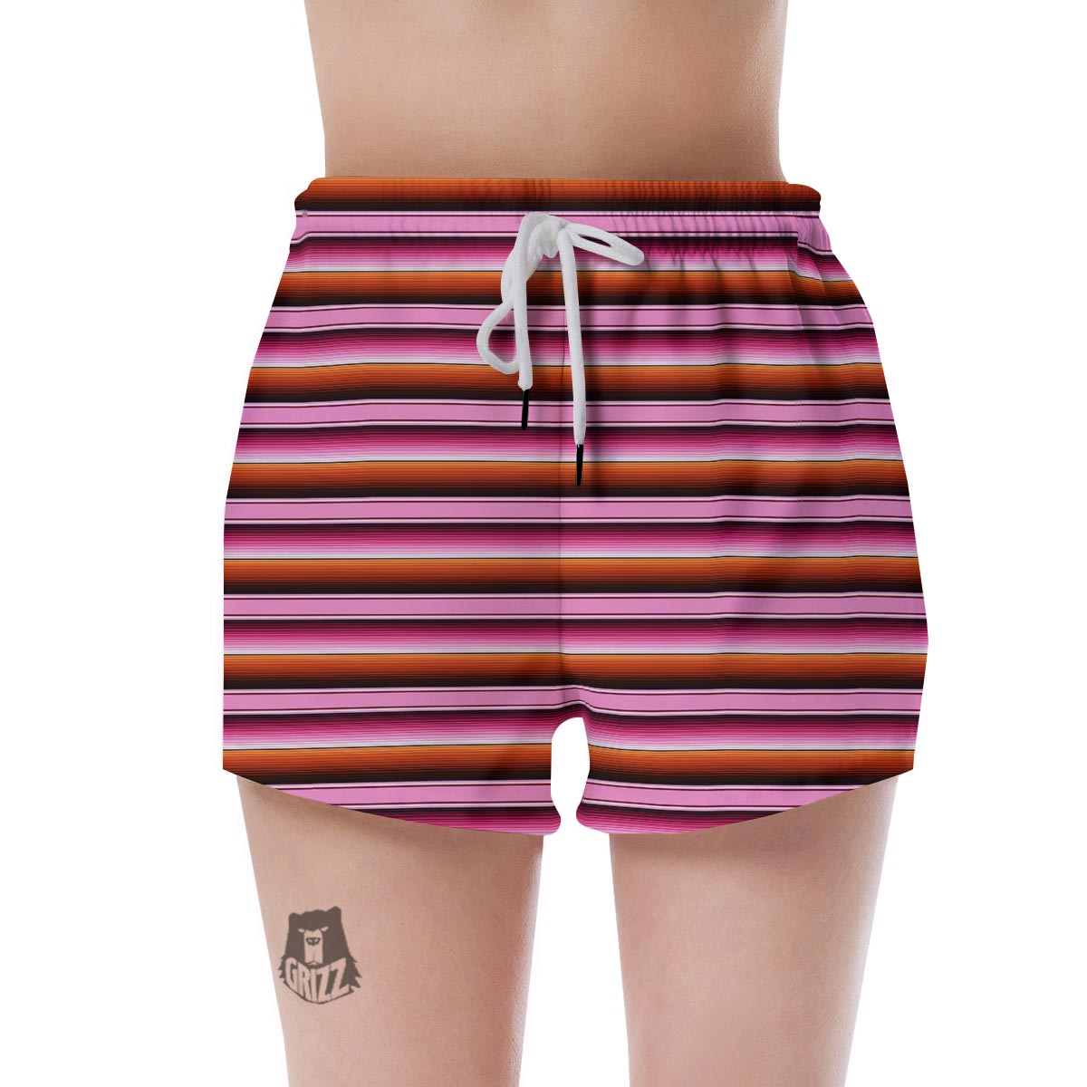 Red And Pink Mexican Baja Women's Shorts-grizzshop