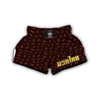 Red Ant Print Pattern Muay Thai Boxing Shorts-grizzshop