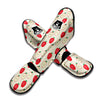 Red Apple Pattern Print Muay Thai Shin Guards-grizzshop