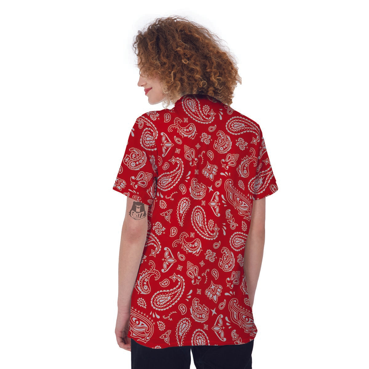Red Bandana Women's Golf Shirts-grizzshop