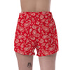 Red Bandana Women's Shorts-grizzshop