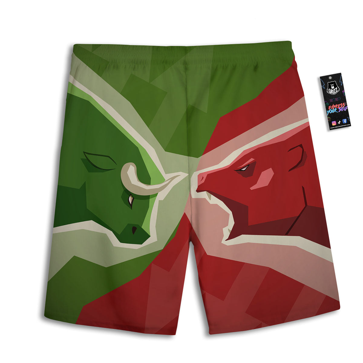 Santa Claus Happy Print Pattern Men's Athletic Shorts