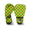 Red Bell Pepper Green Print Pattern Boxing Gloves-grizzshop