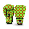 Red Bell Pepper Green Print Pattern Boxing Gloves-grizzshop