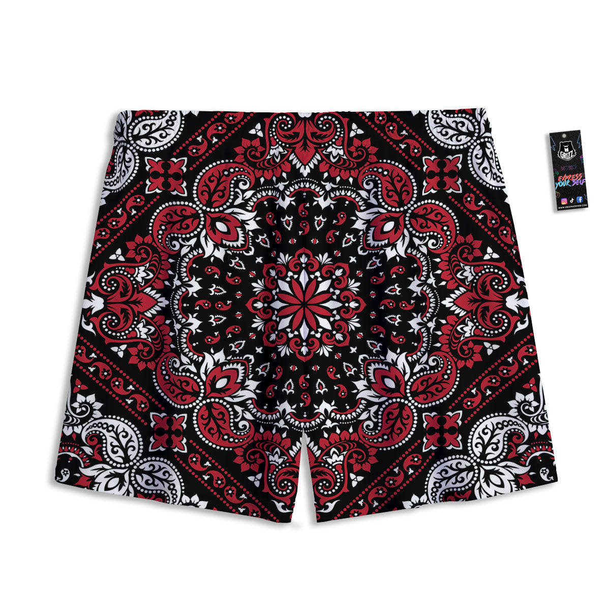 Pyramid Galaxy Print Mesh Shorts