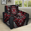 Red Black Bandana Paisley Print Recliner Protector-grizzshop