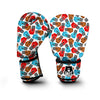 Red Blue And Brown Boxing Glove Print Pattern Boxing Gloves-grizzshop