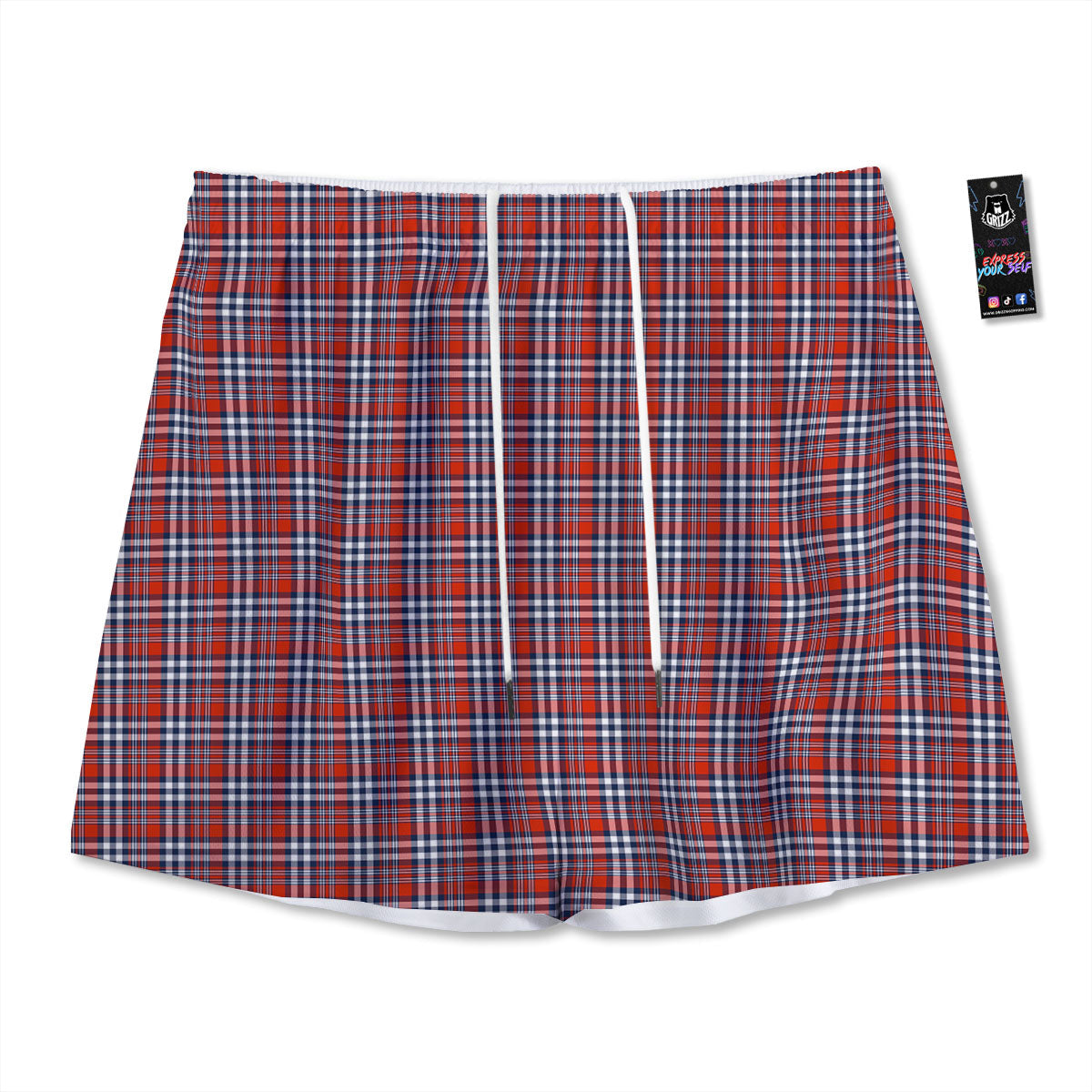 Poppy Embroidery Print Pattern Mesh Shorts