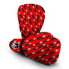 Red Bomb Print Pattern Boxing Gloves-grizzshop