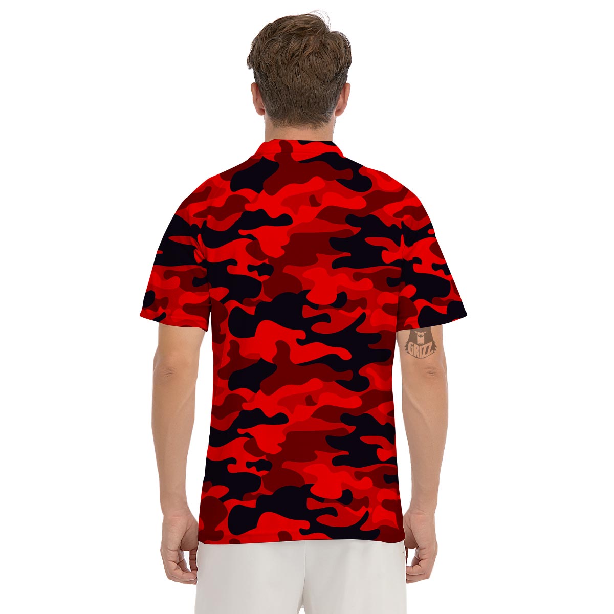 red camouflage shirt