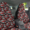 Red Camouflage Texture Military Print Car Seat Covers-grizzshop