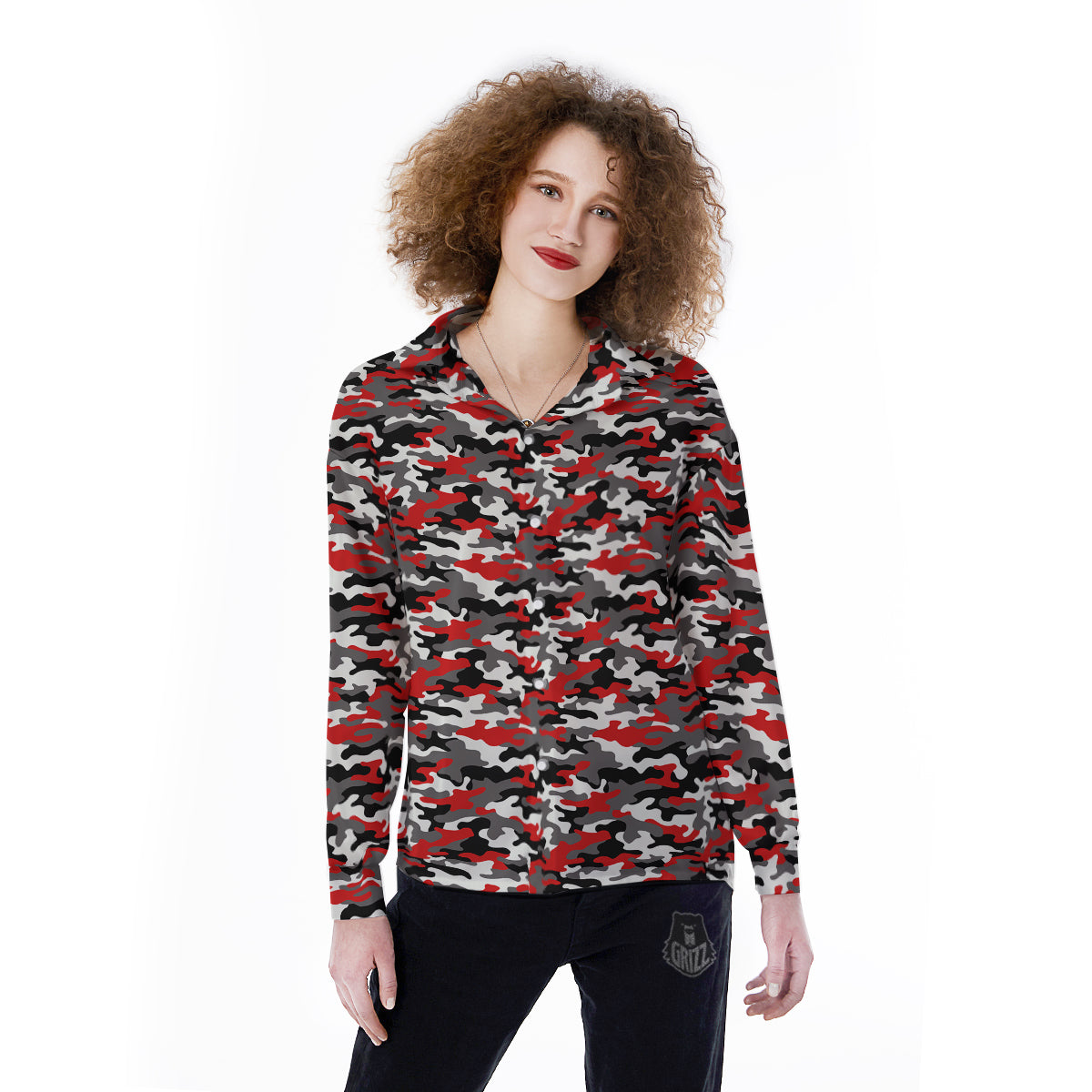 Military print shirts for hot sale womens