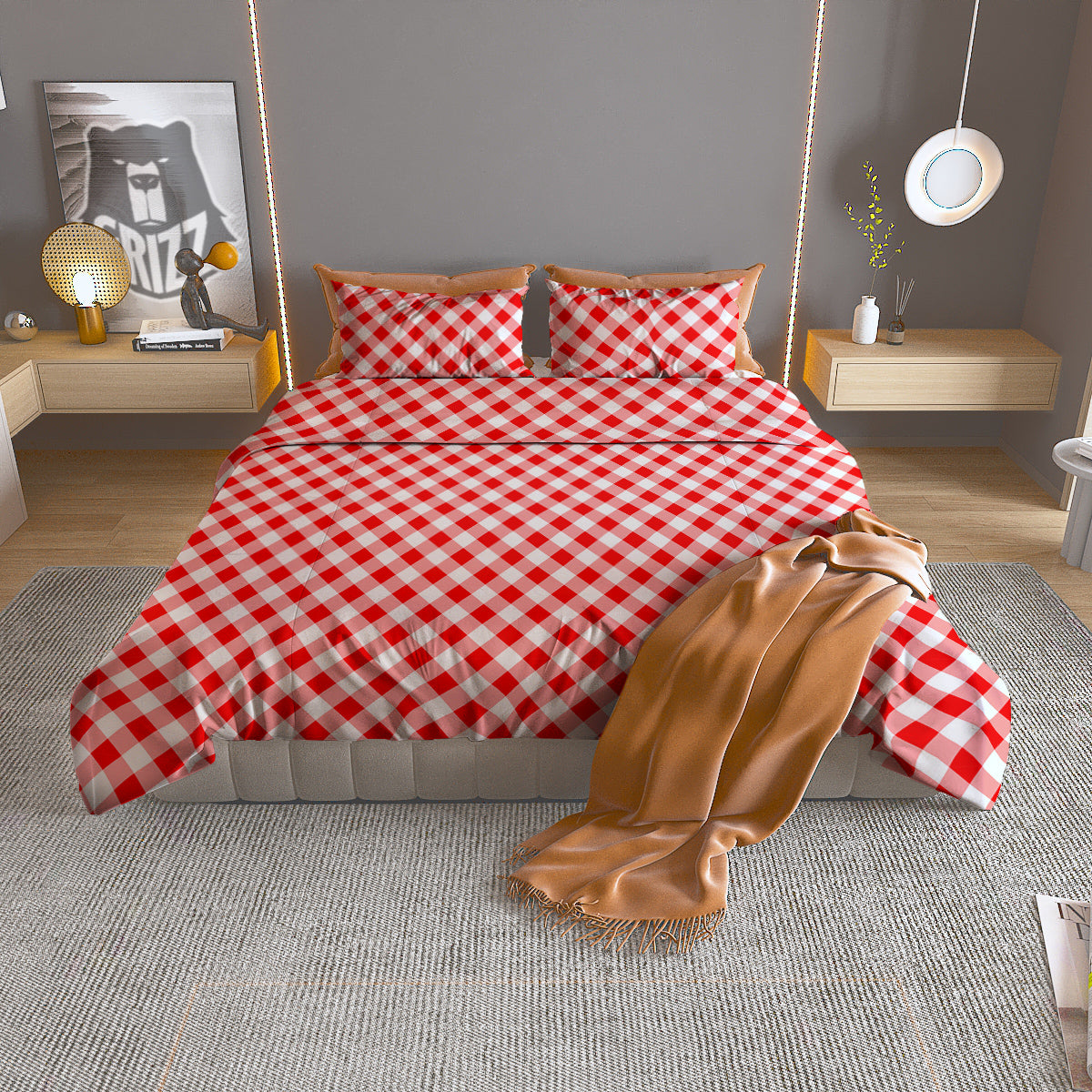Portrait Dobermann Print Duvet Cover Bedding Set