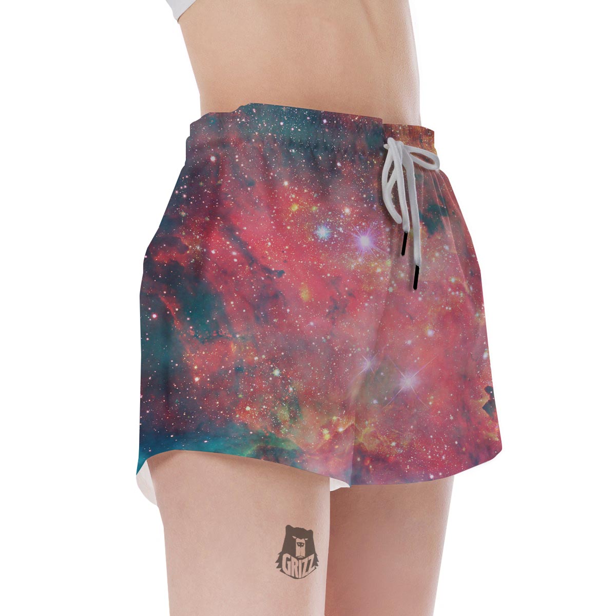 Red Cloud Galaxy Space Women's Shorts-grizzshop