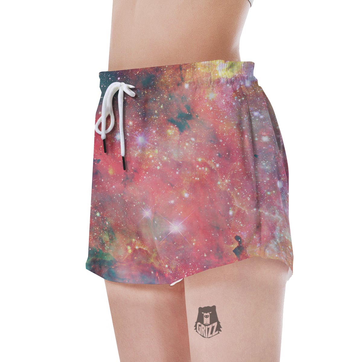 Red Cloud Galaxy Space Women's Shorts-grizzshop