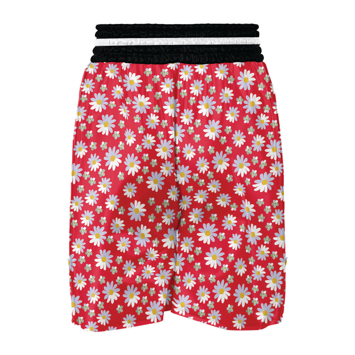 Red Daisy Boxing Shorts-grizzshop